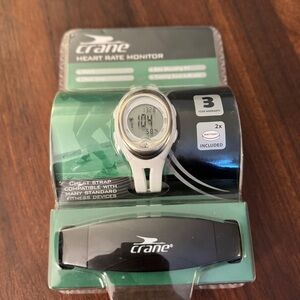 Crane White Smartwatch with Heart Rate Monitor
